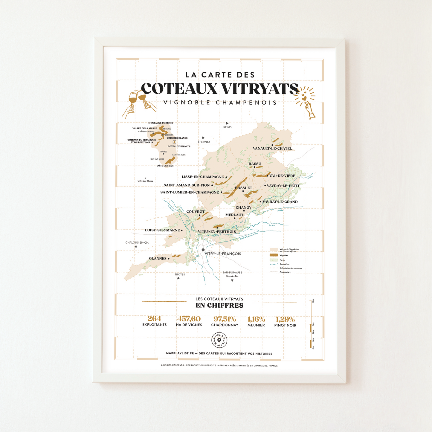 La carte des coteaux Vitryats