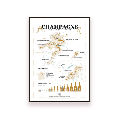 Ma carte du vignoble de champagne