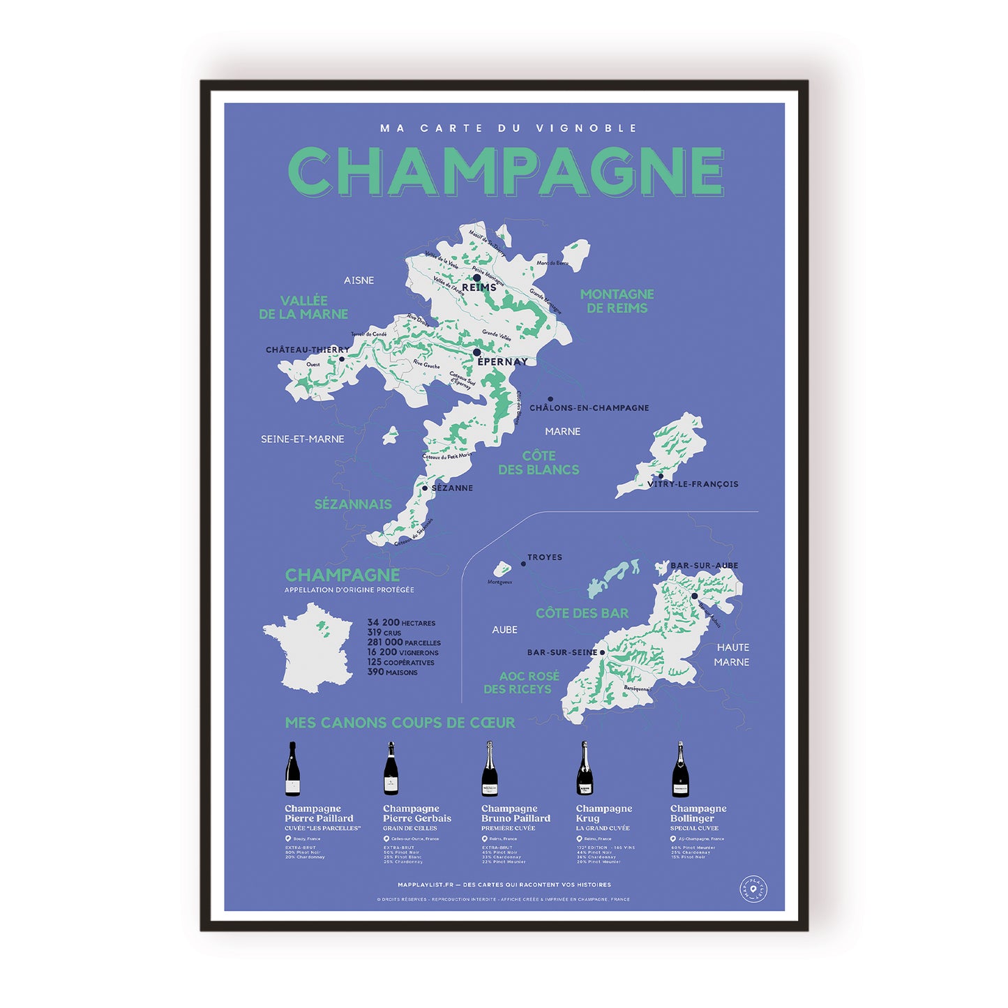 La playlist de vos 5 champagnes préférés (bleu)