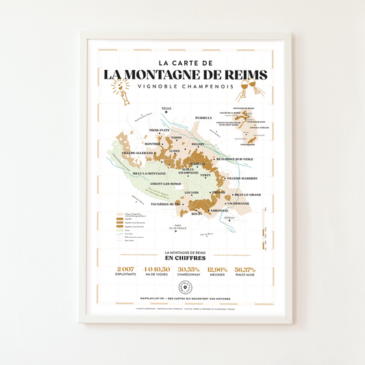La carte de la Montagne de Reims